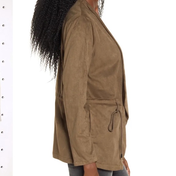 2/$15 BLANKNYC Denim Faux Suede Drapey Jacket Size S & M - Picture 3 of 7